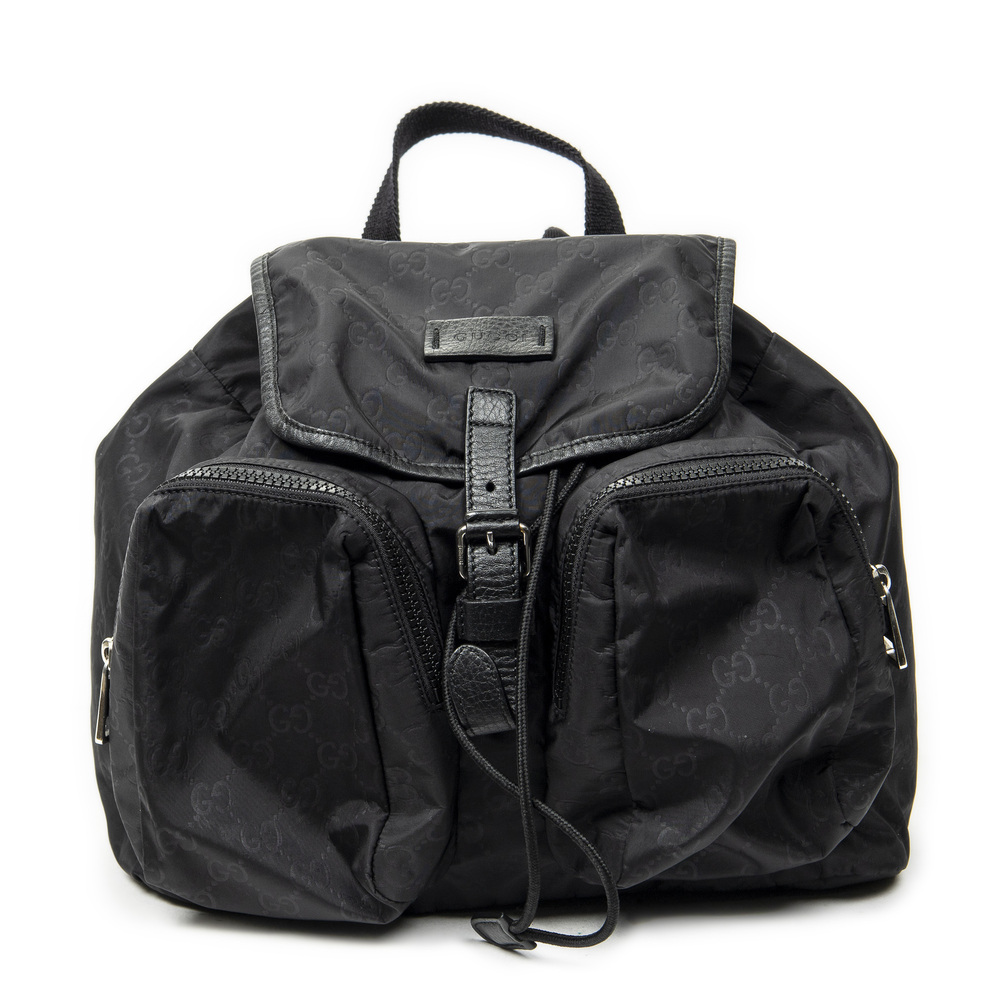 Gucci Flap Drawstring Backpack